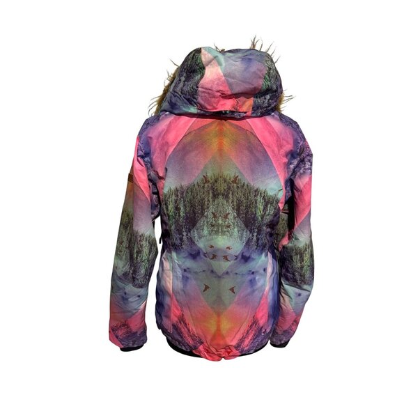 GSOU SNOW‎ Women’s Ski Jacket – Size M – Waterproof 15K – Stunning Nature Scene - Picture 2 of 16